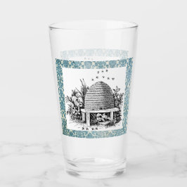 Hübsche Vintage Bienenstock und Damaskus Glas