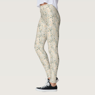 Hübsche Vintage Blume Leggings