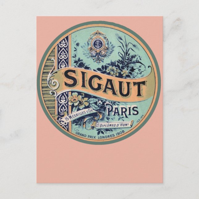 Hübsche Vintage französische Karten und Postkarten (Vorderseite)