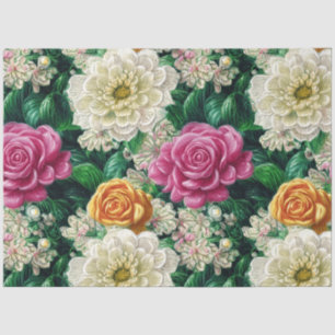 Hübsche Vintage Inspirierte Wasserfarben Seidenpapier
