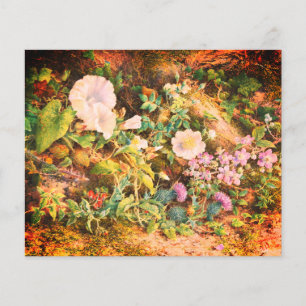 Hübsche Vintage Petunien Blume Blumenbemalung