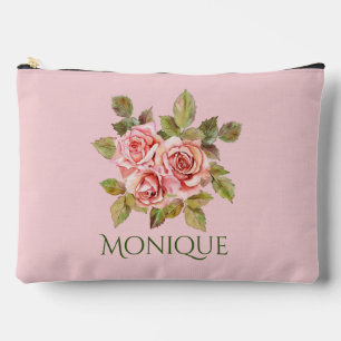 Hübsche Vintage Rose Personalisiert Kosmetische Be Zubehörtasche