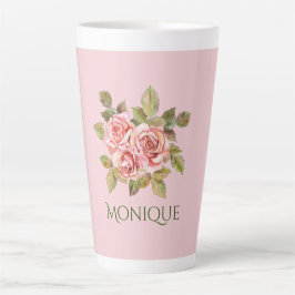 Hübsche Vintage Rosensteine Personalisiert Milchtasse