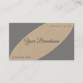 Hübsche Vintage Rustikale Grau Brown Colors Cafés Visitenkarte