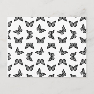Hübsche Vintage Schmetterlinge Postkarte