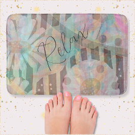 Hübsche Vintage Tageszeitungen Badematte