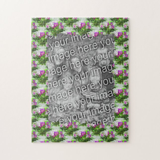 Hübsche Violett-Blume - Foto hinzufügen (Vertikal)