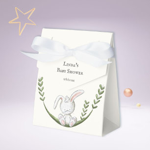 Hübsche Wald-Hasen-Baby-Party Geschenkschachtel