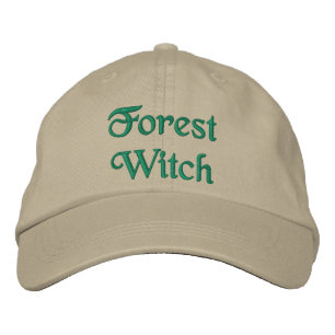 Hübsche Waldhexe Zitat Green Khaki Bestickte Baseballkappe