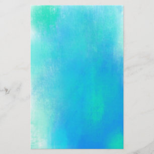 Hübsche Wasserfarbe Abstrakt in Aqua Green und Bla