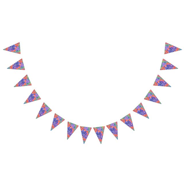 Hübsche Wasserfarbe-BlumenParty-Flagge Wimpelkette (Alle)