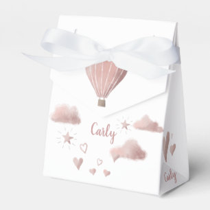 Hübsche Wasserfarbe Heißluftballon-Förderbox Geschenkschachtel