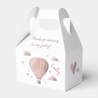 Hübsche Wasserfarbe Heißluftballon - Gefälligkeits Geschenkschachtel