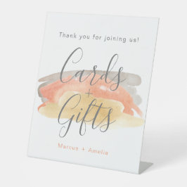 Hübsche Wasserfarbe Minimalistische Hochzeitsgesch Sockelschild