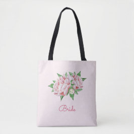 Hübsche Wasserfarbe Rosa Peere Tasche