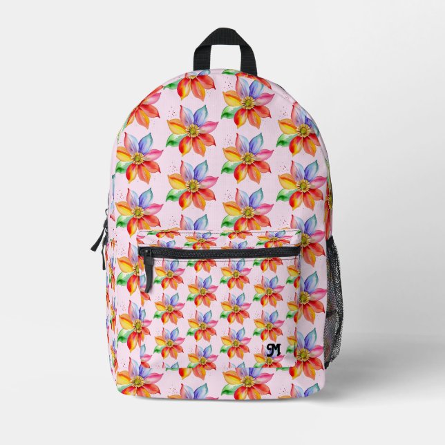 Hübsche Wasserfarbenschleife Phantastische Girl Bedruckter Rucksack (Vorderseite)