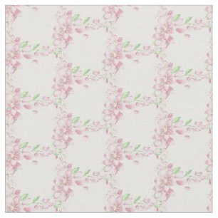Hübsche weiche rosa Kirschblüten-Aquarell-Kunst Stoff
