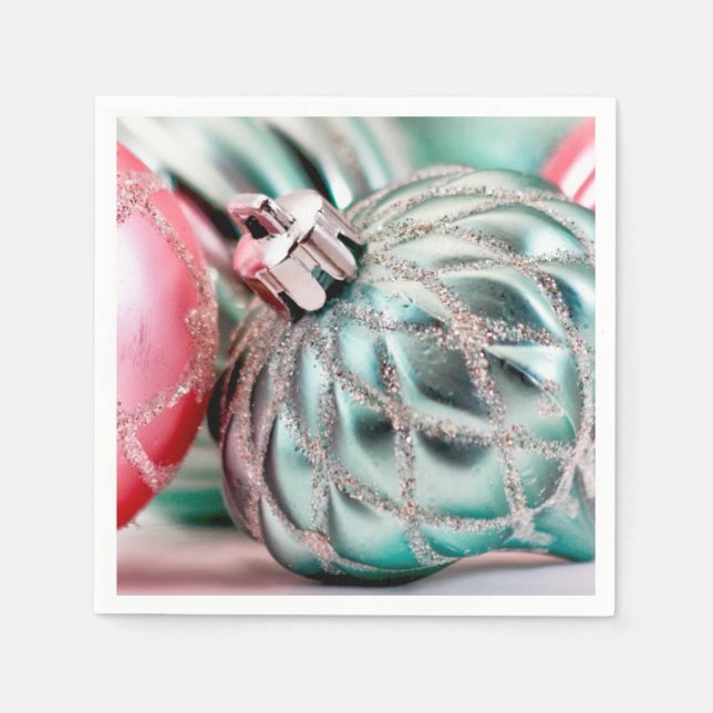 Hübsche Weihnachtsbaumdekoration Serviette (Vorderseite)