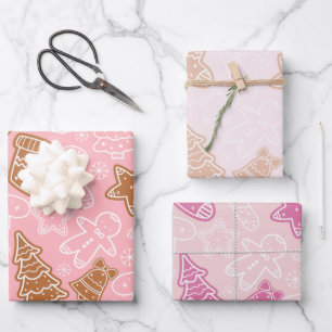 Hübsche Weihnachtsbäume Hört Sterne Weihnachten Geschenkpapier Set