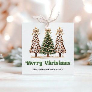 Hübsche Weihnachtsbäume Personalisiertes Weihnacht Geschenkanhänger