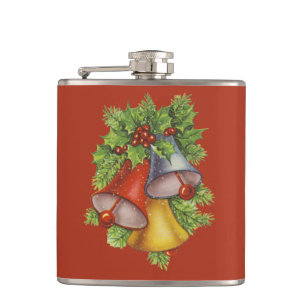 Hübsche Weihnachtsglocken Erwachsene Kleine Gesche Flachmann