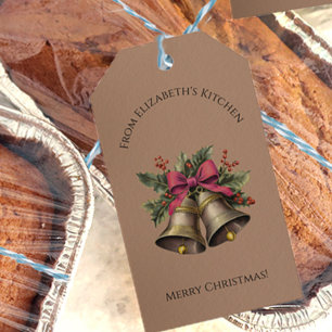 Hübsche Weihnachtsglocken Food Geschenk Individuel Geschenkanhänger