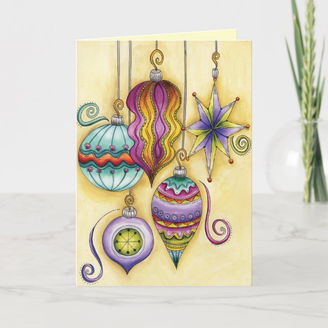 Hübsche Weihnachtskarte Feiertagskarte (Vorderseite)