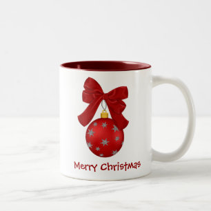 Hübsche Weihnachtsverzierungs-Tasse Zweifarbige Tasse