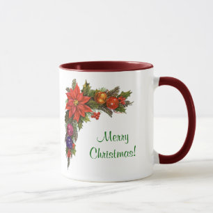 Hübsche Weihnachtswreath-Tasse Tasse