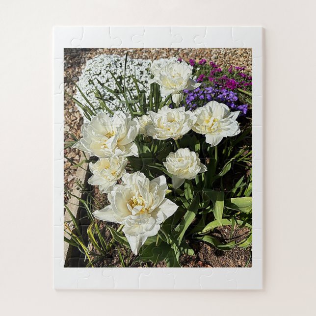 Hübsche weiße Blumen floral (Vertikal)