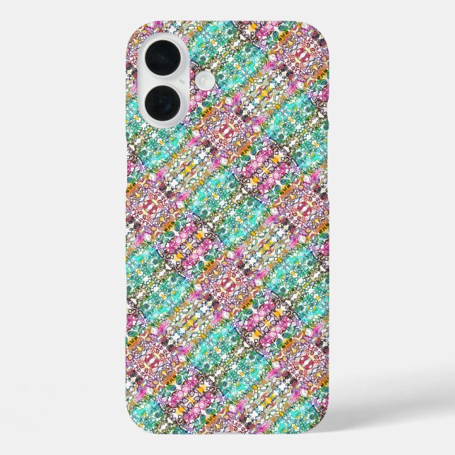 Hübsche weiße bunte Blumen  Case-Mate iPhone-Hülle iPhone 16 Plus Hülle (Rückseite)