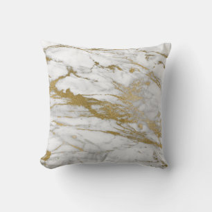HÜBSCHE WEISSE GOLD MARBLE INSPIRIERT KUSHION KISSEN