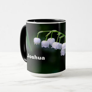 Hübsche Weiße Lilie des Valley Floral Foto Tasse