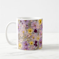 Hübsche whimsistische Wildblume in Rosa und Gelb