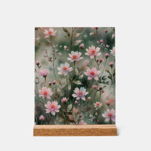 Hübsche Wildblumen Acrylschild
