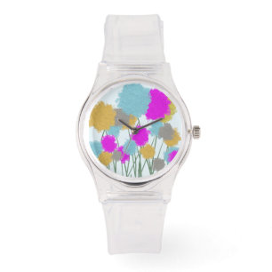 Hübsche Wildblumen Armbanduhr