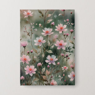 Hübsche Wildblumen Button