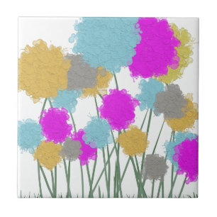 Hübsche Wildblumen Fliese