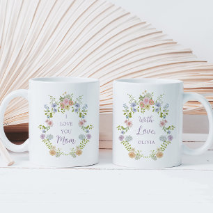Hübsche Wildblumen im Frühjahr   Liebe Mama Kaffeetasse
