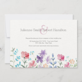 Hübsche Wildblumen | Rustikale Hochzeitseinladunge Einladung