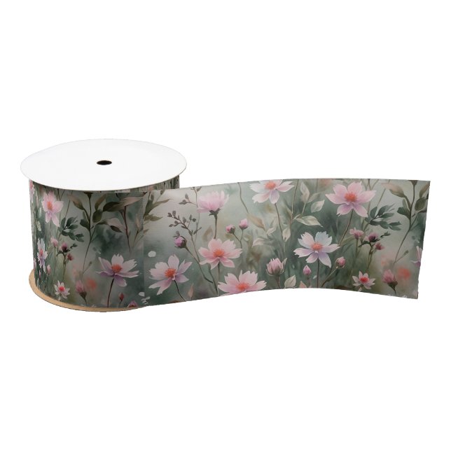 Hübsche Wildblumen Satinband (Spule)