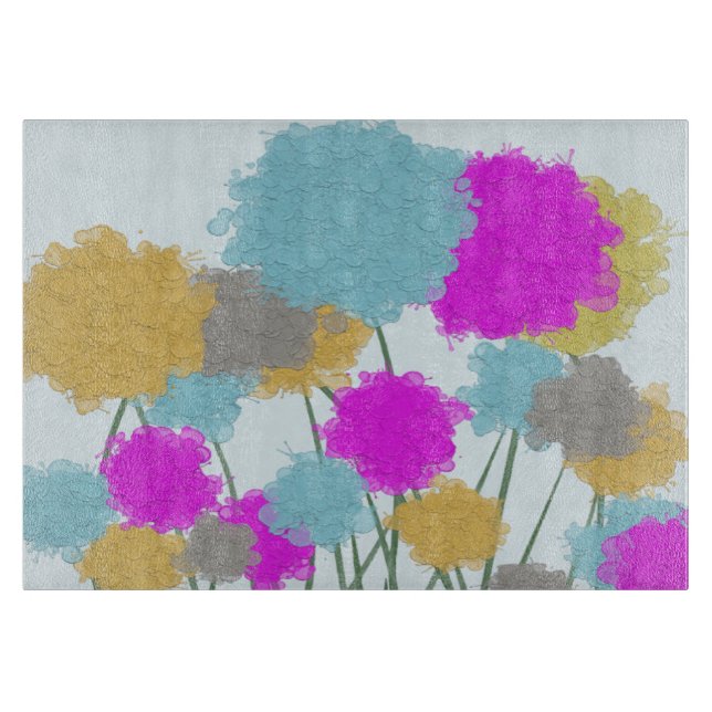 Hübsche Wildblumen Schneidebrett (Vorderseite)