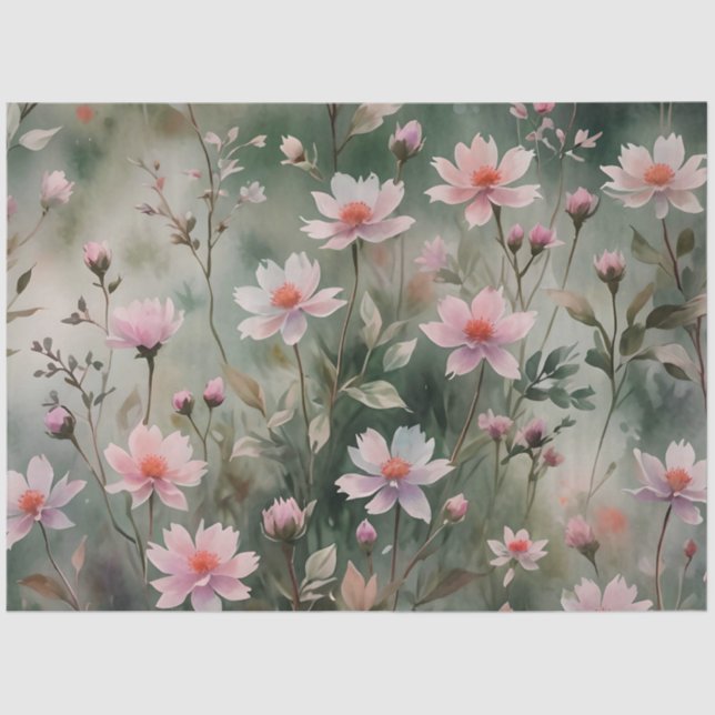 Hübsche Wildblumen Seidenpapier (Vorderseite)