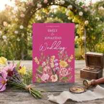 Hübsche wilde Blume schreiben Hochzeit
