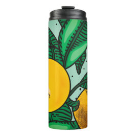 Hübsche Zitronen Thermotasse Vollumfängliches Desi Thermosbecher