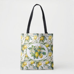Hübsche Zitronenbaum-Wasserfarbenkunst Tasche