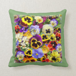 Hübschen Stiefmütterchen Kissen