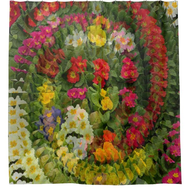 Hübscher Abend Primroses.... Duschvorhang (Vorderseite)