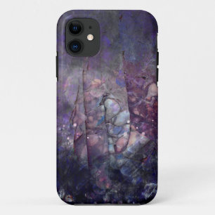 Hübscher abstrakter lila Ohrschnecken-Zerfall title_seo2