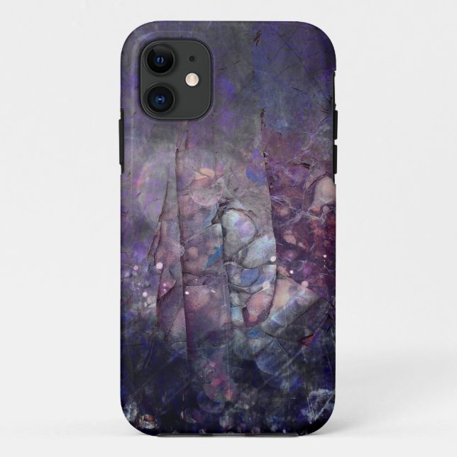 Hübscher abstrakter lila Ohrschnecken-Zerfall Case-Mate iPhone Hülle (Rückseite)